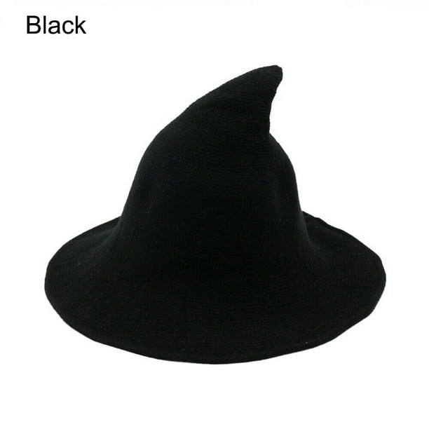Classic Witch Hat With Buckle Dark GreyBlack.